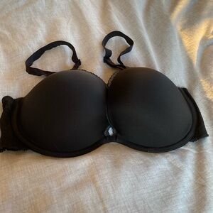 Black lace Calvin Klein push-up bra